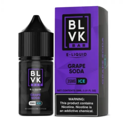 BLVK Bar Grape Soda Ice Salt Likit 30ml - Premium Salt Likit