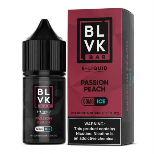 BLVK Bar Passion Peach Ice Salt Likit 30ml - Premium Salt Likit