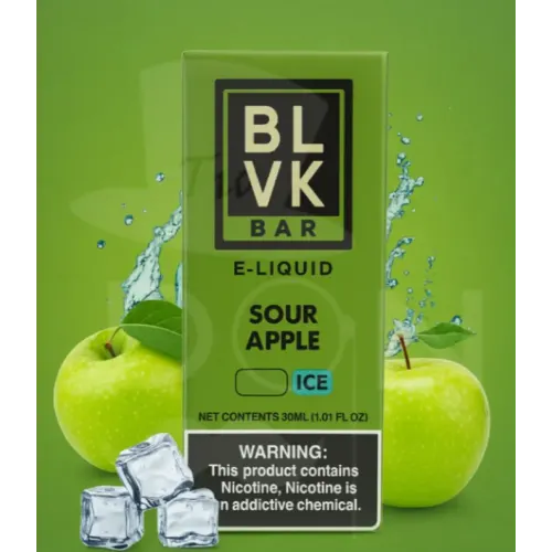 BLVK Bar Sour Apple Ice Salt Likit 30ml - Premium Salt Likit