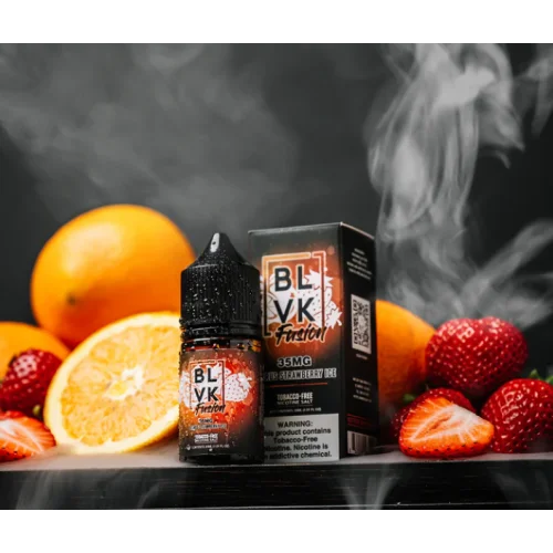 BLVK Salt Citrus Strawberry Ice 60ml - Premium Salt Likit