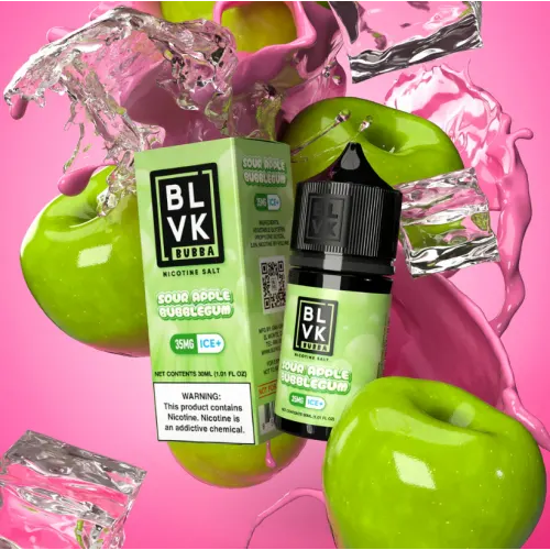 BLVK Salt Sour Apple Bubblegum 60ml - Premium Salt Likit