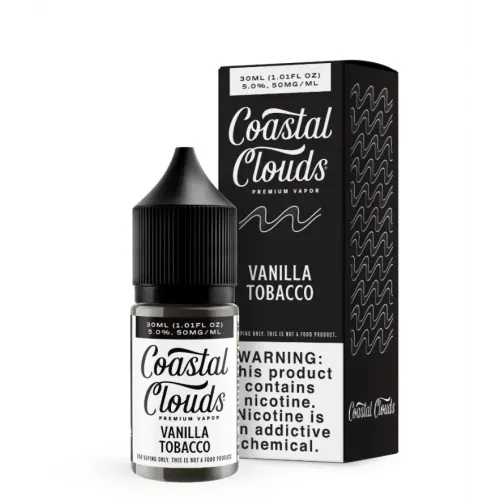 Coastal Clouds - Vanilla Tobacco 30mL Salt Likit - Premium Salt Likit