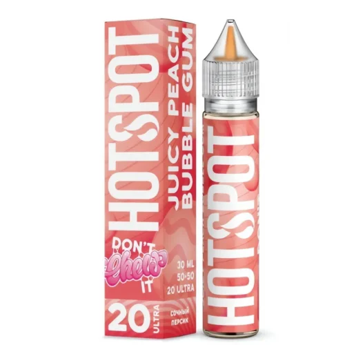 Hotspot Fuel Salt Juicy Peach Bubble Gum 30ml - Premium Salt Likit