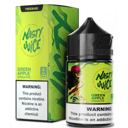 Nasty Juice GREEN APE - Yeşil Elma ve Elma Aromalı 60ML - Premium Likit