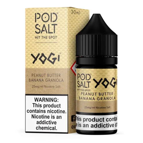 Pod Salt - YOGİ - PEANUT BUTTER BANANA GRANOLA Salt Likit 30ML - Premium Salt Likit