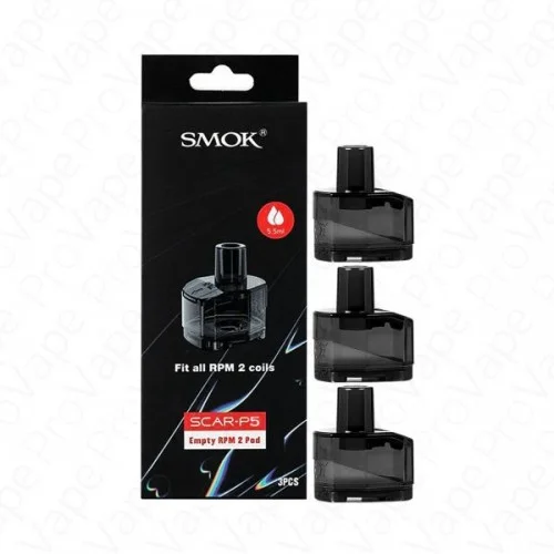 Smok Scar P5 Boş Yedek Kartuş (Coilsiz) 3 ADET - Pod Sistem