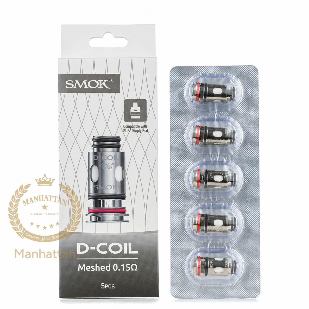 SMOK D Coil 0.15 / 0.23 / 0.4 Ohm (5'li Paket) (%100 Orijinal)