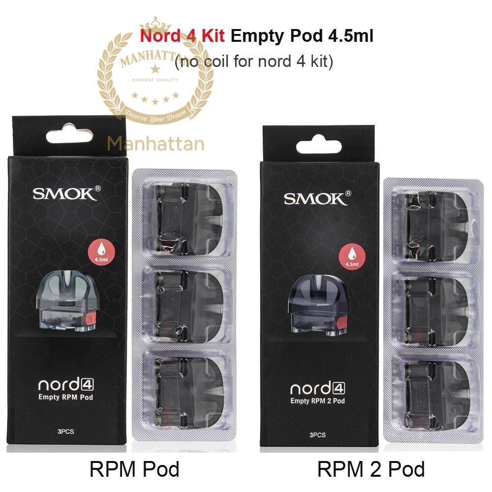 Smok Nord 4 RPM/RPM 2 Pod Boş Kartuş Başlığı (%100 Orijinal)