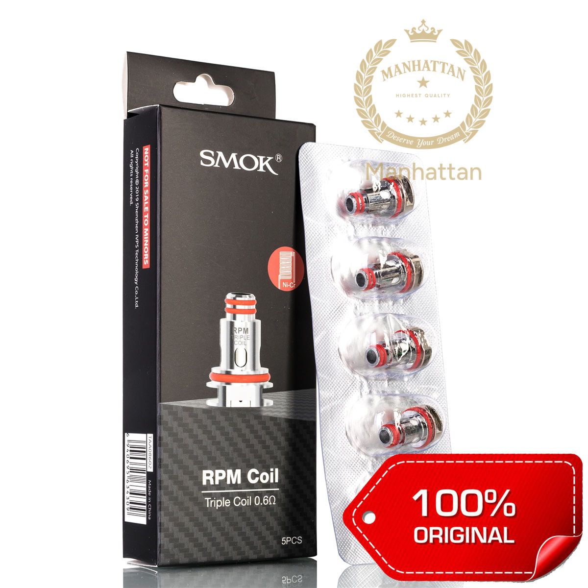 Smok RPM 0.6 Ohm Triple Coil (%100 Orijinal)
