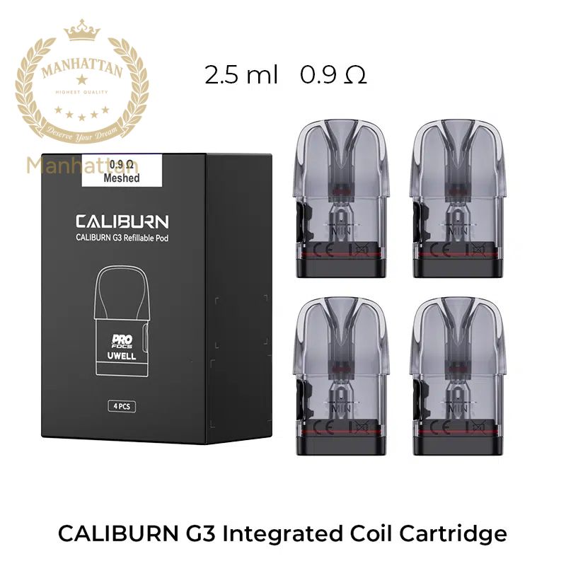Uwell Caliburn G3 Yedek Kartuş 0.9 ohm Coil %100 Orijinal