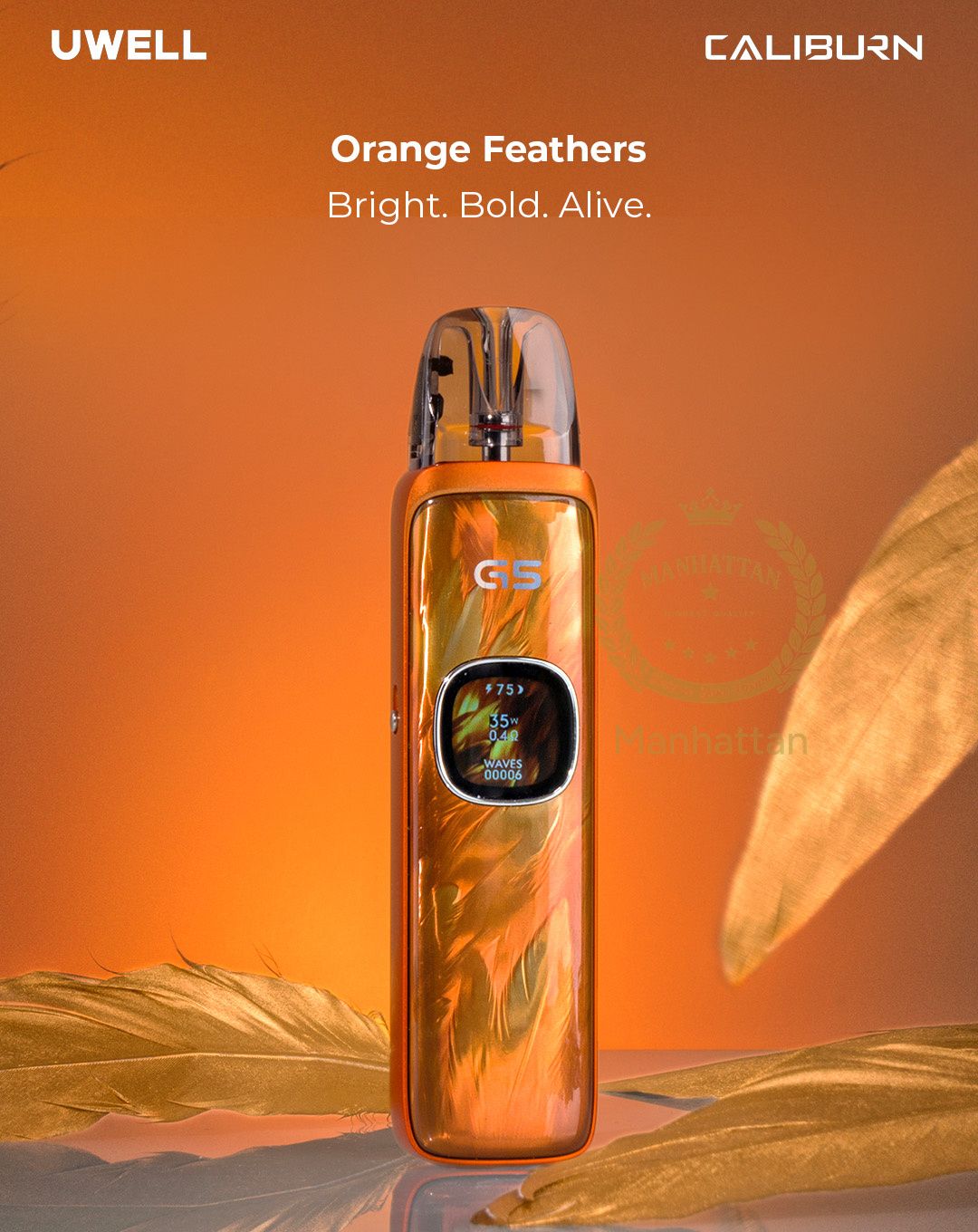 Uwell Caliburn G5 Pod Mod Kit 35W 1600mAh (3 Podlu Yeni Model)