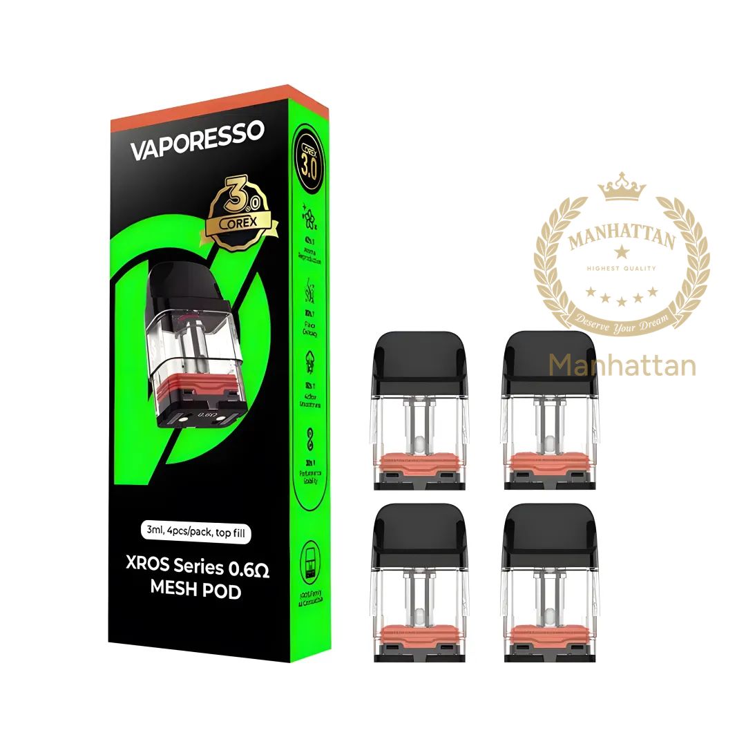 Vaporesso XROS 0.6 ohm Mesh / COREX 4'lü Paket (%100 Orijinal)