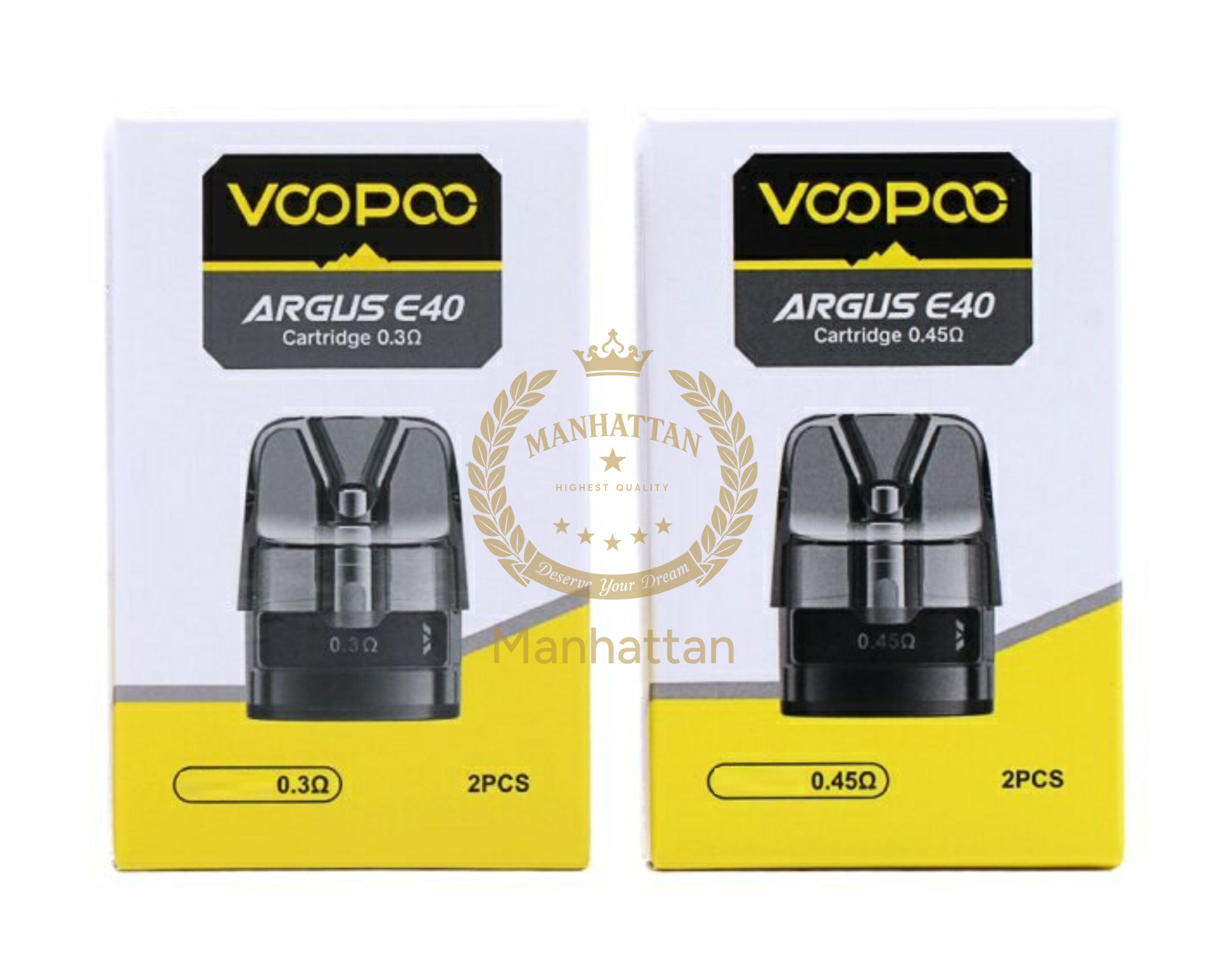 VOOPOO Argus E40 Kartuş 0.3ohm/0.45ohm/0.6ohm (2'li) (%100 Orijinal)