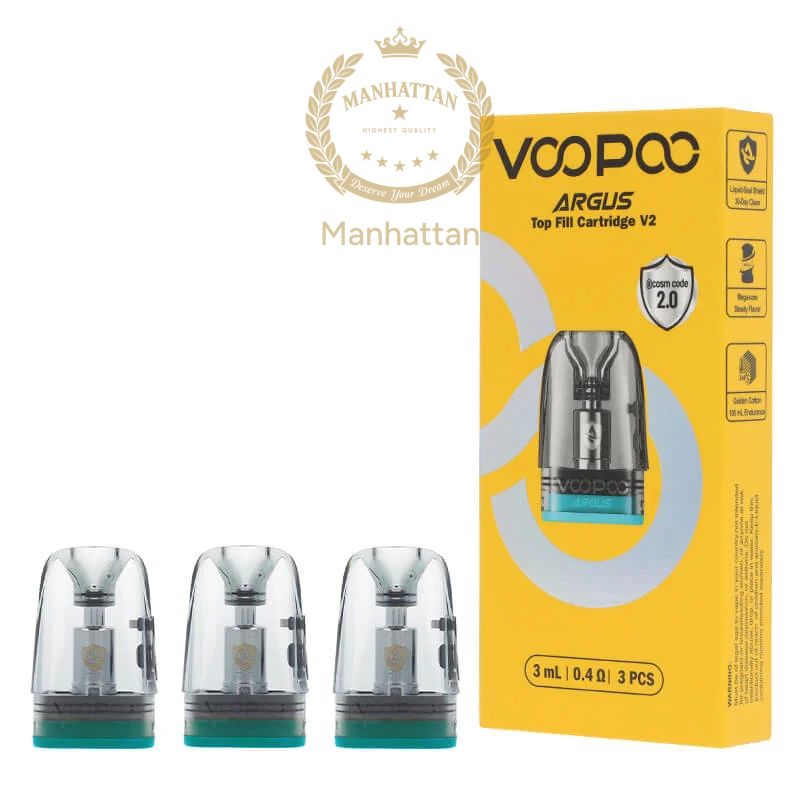 VOOPOO Argus Top-Fill V2 Kartuş Pod Coil 0.4ohm/0.7/1.0 ohm Kartuş (%100 Orijinal)
