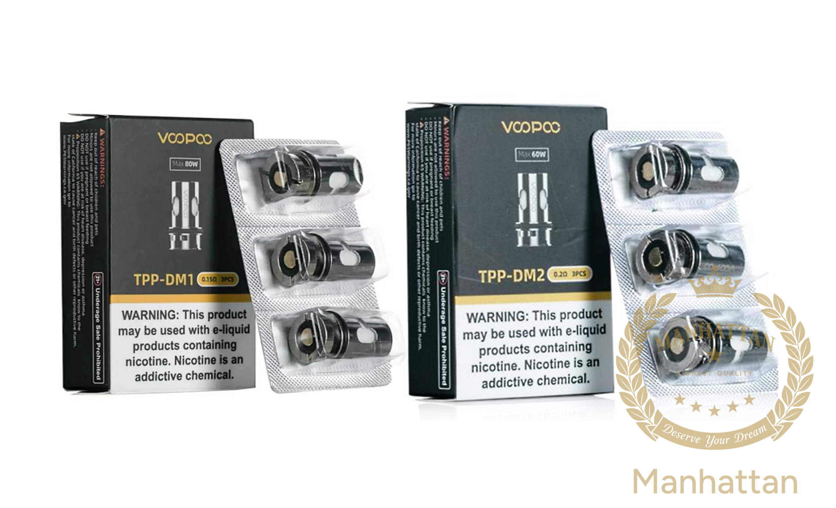 VOOPOO TPP Coil DM1/DM2/DM3/DM4 (3'lü) (%100 Orijinal)